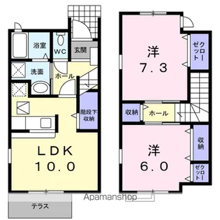 ホープヒルズ【1階】の間取り