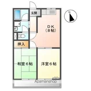 ステージハッピーライフ(STAGE HAPPY LIFE)【202号室】の間取り