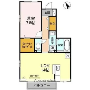 リビングタウン松若町 A棟【1階】の間取り