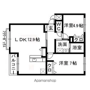 ブライトコートⅠ【303号室】の間取り