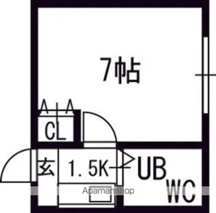 ピアコート前田【207号室】の間取り