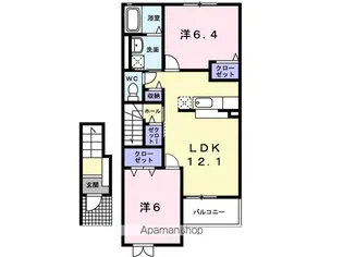 パストラーレサクラⅡ【2階】の間取り