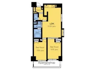 静岡馬渕エンブルコート【9階】の間取り