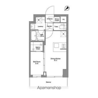 BPRレジデンスMOTOMACHI BAY SIDE【2階】の間取り
