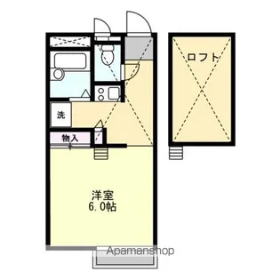 CLASSIC富岡【205号室】の間取り