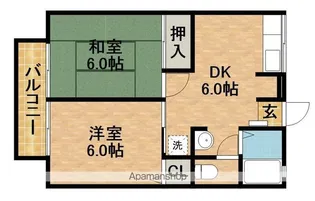 ハウスレーベンB【2階】の間取り