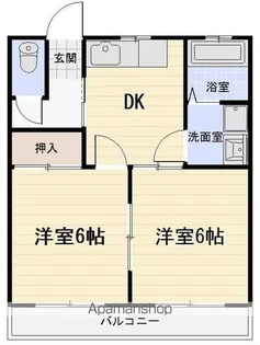 メゾンドコスモス【201号室】の間取り