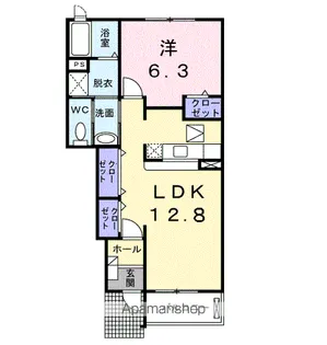 グレース コートB【1階】の間取り