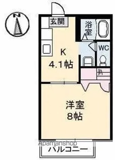 カサベルデⅢ【1階】の間取り