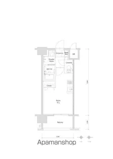 エンクレスト博多PARKSIDE【12階】の間取り