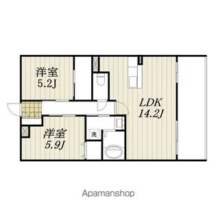 アルテマイスター谷川【1階】の間取り
