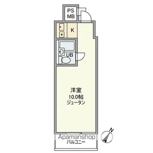 タウンハイツ銀座【4階】の間取り
