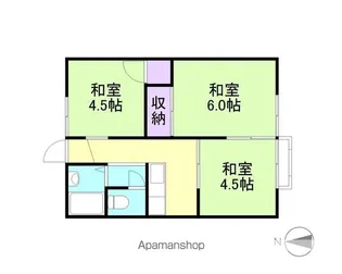 ハイツ松本【1階】の間取り