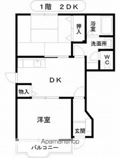 クレストールPARK A【1階】の間取り