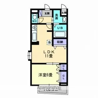 AXⅠS松前【802号室】の間取り