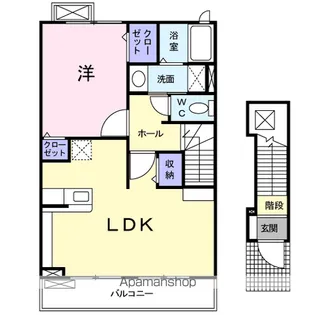 パークコートⅠ【2階】の間取り