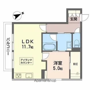 シャーメゾン リラッサIKURA【1階】の間取り