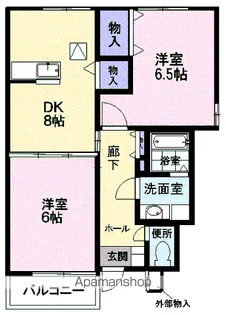 メゾン・ドゥ・アンジュ【1階】の間取り