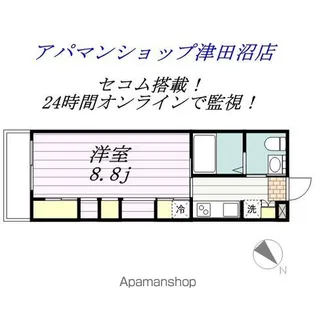 レオパレスサンヴィレッジⅡ【1階】の間取り