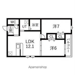 CLOVER HILLS【1階】の間取り