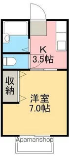 コーポ高本【201号室】の間取り