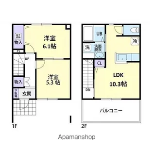 ARIETTA B(アリエッタ)【2階】の間取り