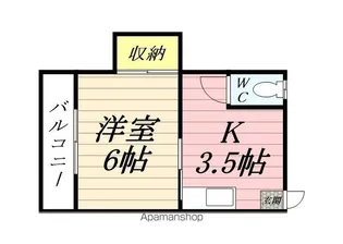 ハイムトルース6【2-F号室】の間取り