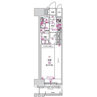 CRESTTAPP金山【10階】の間取り