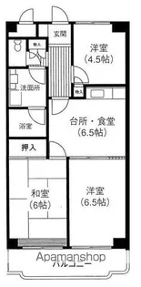 ガーデンパレス華【6階】の間取り