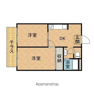 アーバンスケープ大江A【1階】の間取り