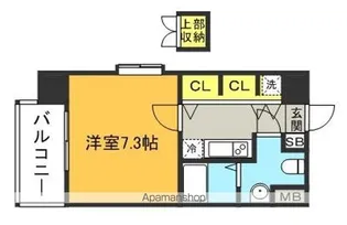 サヴォイ博多ブールバール【2階】の間取り