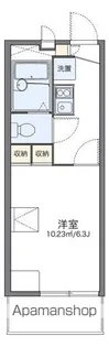 レオパレスツインスターコートⅡ【2階】の間取り