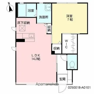 パーク神宮西【1階】の間取り