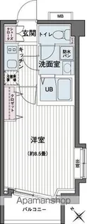 エコロジー都立大学レジデンス【5階】の間取り