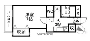 B.G FIELDハイツ【1階】の間取り