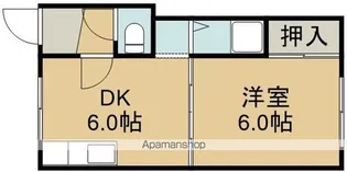 1DKの間取り画像