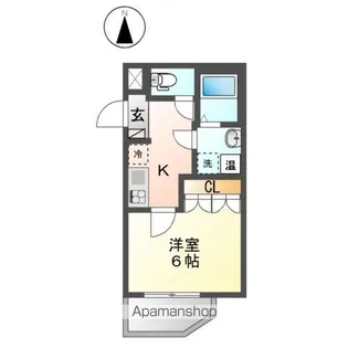 東京都新宿区上落合2丁目【マンション】の間取り