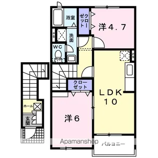 マリンサイド・S【2階】の間取り