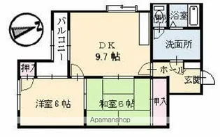 メゾン江波東【3階】の間取り