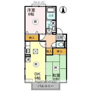 コーポラスITOⅡ B【1階】の間取り