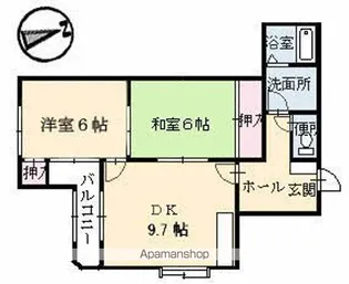 メゾン江波東【202号室】の間取り