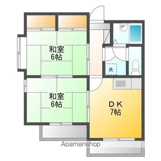 ルミナス河辺【3階】の間取り
