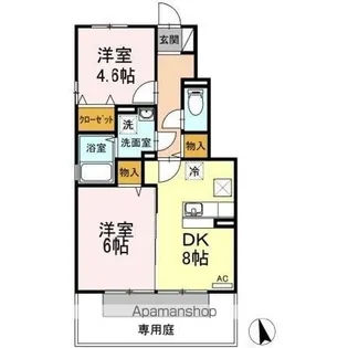 アルフレッサ【1階】の間取り