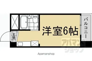 エントランスライフ金閣G【402号室】の間取り