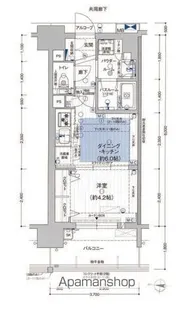 プレサンス ロジェ 栄パークサウス【10階】の間取り