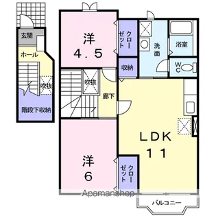 バードタイニー【2階】の間取り