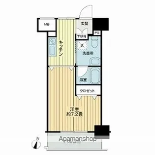 フィットエル仙台一番町【702号室】の間取り