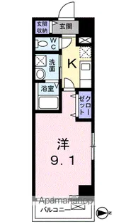 プラステ東島田【3階】の間取り