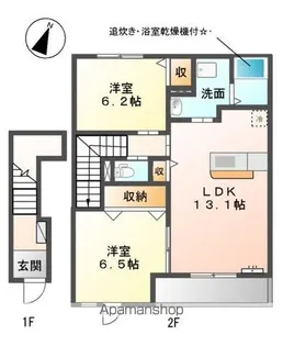 プリムヴェール【2階】の間取り