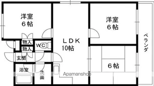 レオハイム津田Ⅱ【3階】の間取り